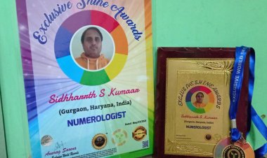 Ace Astro Numerologist Sidhharrth S Kumaar Wins Exclusive Shine Awards
