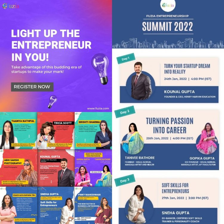Announcing Fuzia's Entrepreneurship Summit'2022 - Demonstrate Independence, Creativity & Determination